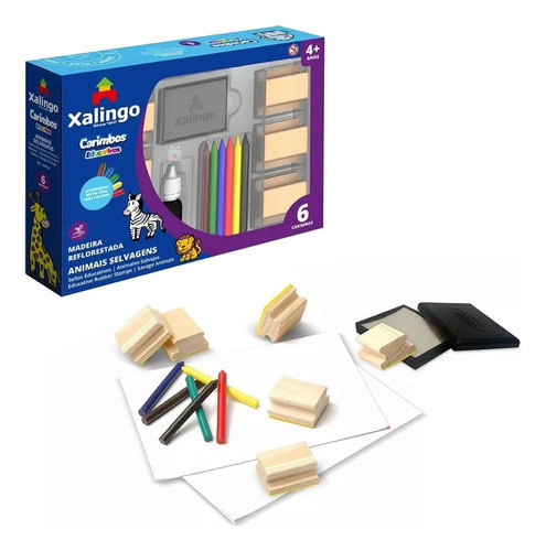 Carimbo Infantil Educativo Pedagógico Animais Selvagens 0