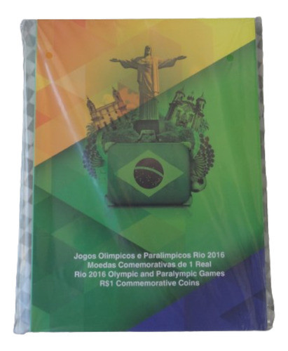 Lindo Album Com Capsulas Para As 17 Moedas Olimpicas 1 Real 1