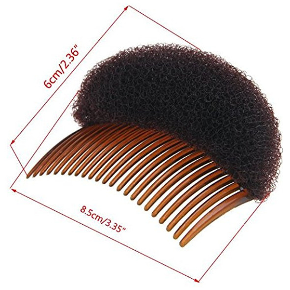 2pices (1black 1brown) Mujeres Bump It Up Volumen Hair Base 1