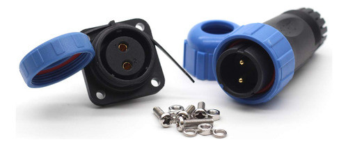 Conectores Circulares Impermeables De 21mm Montaje En Panel 0