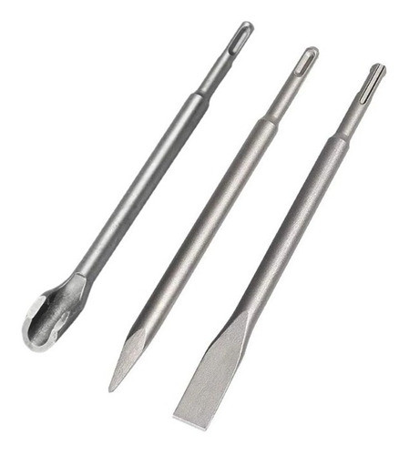 Set Kit 3 Cinceles Sds Plus Para Rotomartillo Todas Marcas 0