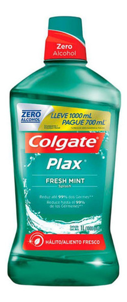 Colgate Plax Fresh Mint Leve 1000ml Pague 700ml 0
