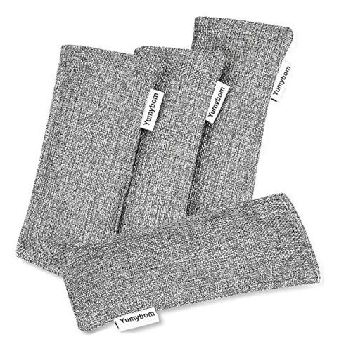 Paquete De 4 Bolsas De Carbón De Bambú Activado Natural, Bol 0