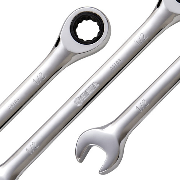 Chave Combinada Com Catraca 1/2 Pol St43104st Sata 1