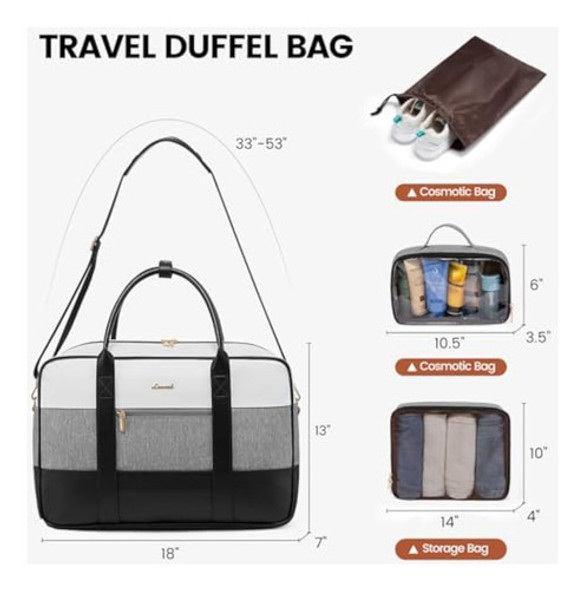 Lovevook Bolsa De Viaje Weekender, Bolsas De Lona 1