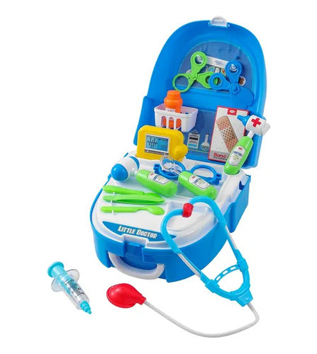 Valija De Juguete Con Set De Doctor Mochila 18 Piezas (002) 1