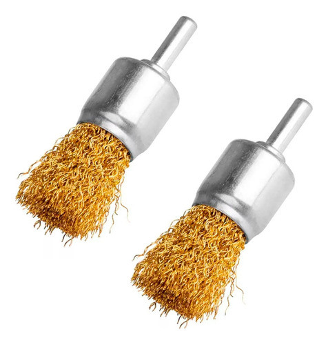 Cepillo Copa Bronce Cilindrico Total Tac37011 24mm X2 U 0