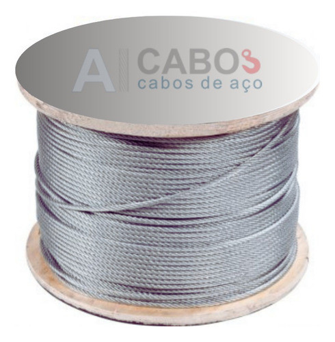 8 Mts Cabo De Aço 5/16 8mm C/ Gancho 1,5 Ton Nas Duas Pontas 1