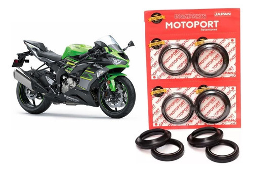 Kit Guarda Pó Bengala + Retentor Kawasaki Zx-6r Zxr6 0