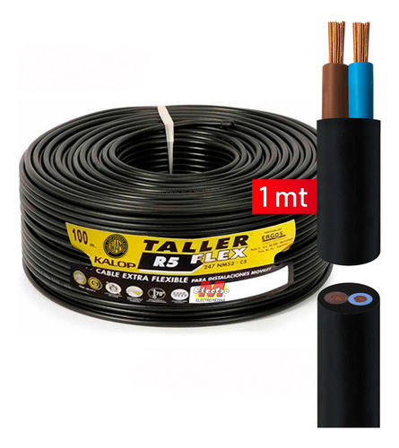 Metro Cable Taller Kalop 2x1.5mm Clase 5 Iram Electro Medina 0