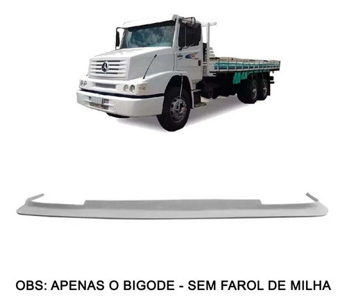 Bigode Spoiler Parachoque Caminhao Mb 1620 Até 1999 Fibra M 0