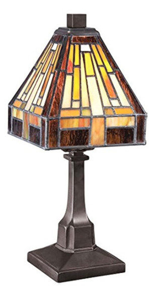 Quoizel Tf1018tvb Stephen Tiffany Lámpara De Mesa De Ilumina 0