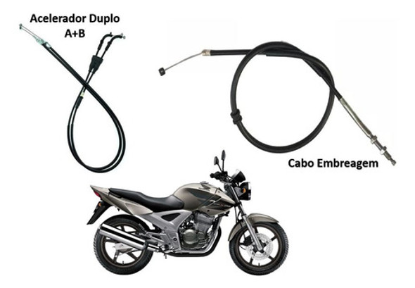 Cabo Acelerador A/b + Embreagem - Cbx 250 Twister / 01-08 1