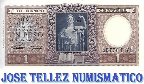 Bottero 1912 $ 1 Moneda Nacional Serie B Ex  Palermo 0