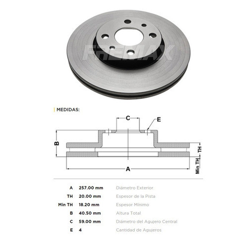 Kit Frenos Del Discos Y Pastillas P/ Fiat Palio Weekend 1.7 1