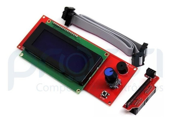 Display Lcd 20x4 Controlador Para Ramps 1.4 C/ Leitor Cartao 0