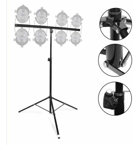 Tripode Tee Iluminacion Luces Dj 2,6m Altura 70kg Metal+fund 0
