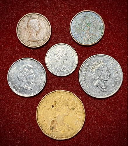 Set X6 Monedas Canada Elizabeth 2 Oferta Numisgam. 1