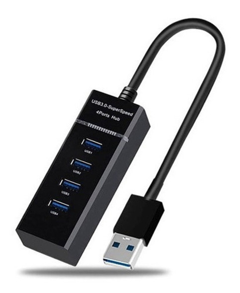 Hub Usb 4 Portas 5gbps Hd Pen Drive Tv Notebook- O Melhor 0