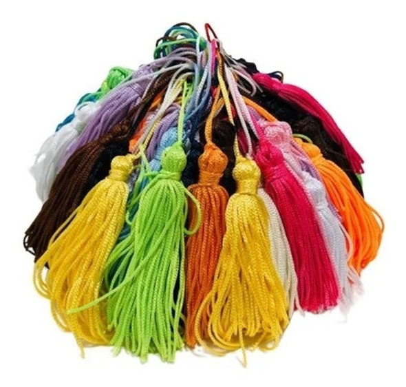 Franjas De Seda Tassel Pinjentes 50 Unidades - Escolha A Cor 0 Franjas De Seda Tassel Pinjentes 50 Unidades - Escolha A Cor 0