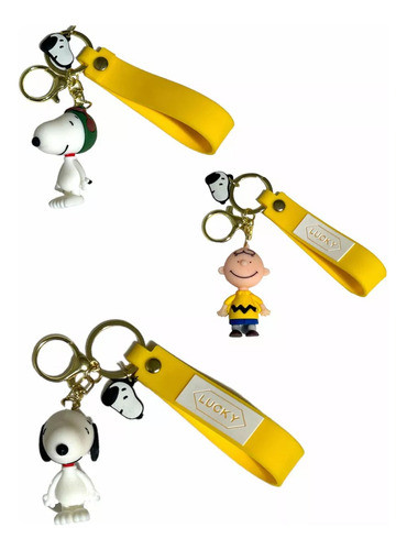 Llavero Snoopy Carlitos Charlie Brown Souvenir Regalo X1 1
