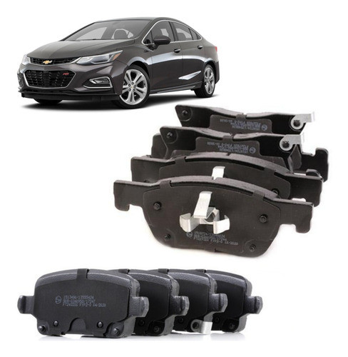Kit Pastillas De Freno Para Chevrolet Cruze 1.4t Del./tras. 0