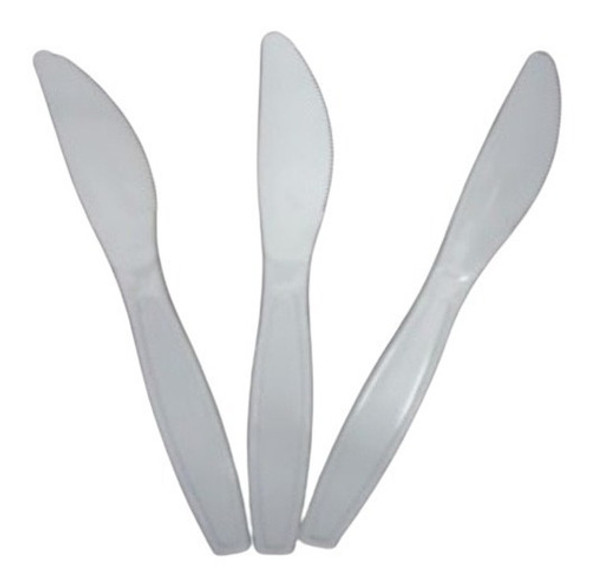 Faca Refeição Branca Master Plastilania Com 50 Unidades 1