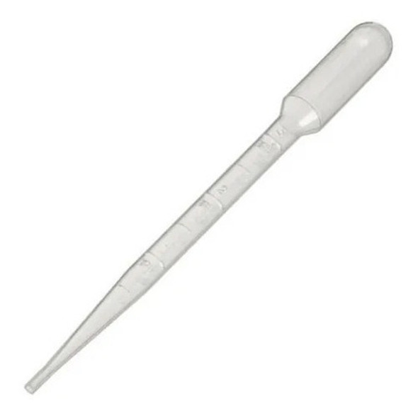 Pipeta Pasteur Plastica 3ml Graduadas X 100 Unid 0