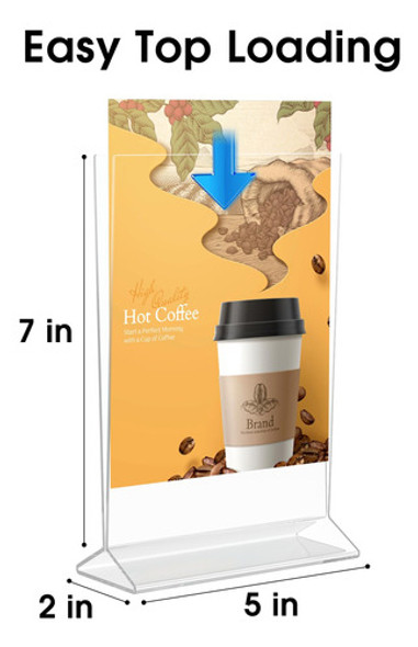 6 Porta Menu Plastico Acrilico Qr 12x17 Cm Premium 1