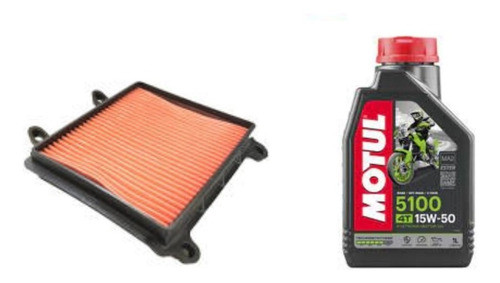 Kit Service Honda Xr 190 Filtro Aire + Motul 5100 0