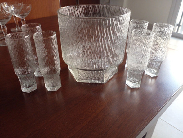 Ponchera De Vidrio Tallada 0