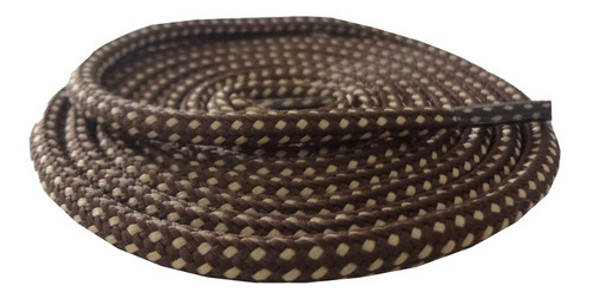 Kit 2 Pares Cadarço Redondo Coturnos 1.40 Cat Bege/marrom 1