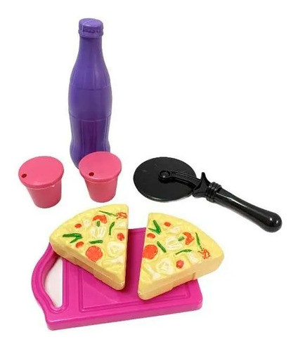 Set Pizza Con Gaseosa Y Vasos Miniplay Juegos 0810 Canalejas 0