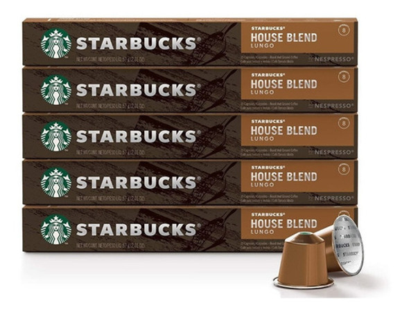Cápsulas Starbucks Para Nespresso House Blend Lungo 1
