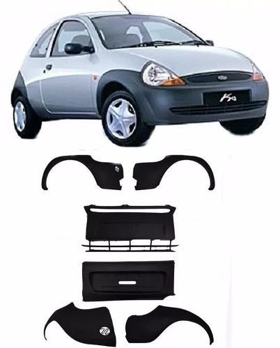 Kit Parachoque Ford Ka 1997/00 Dianteiro+traseiro Text+bucha 0