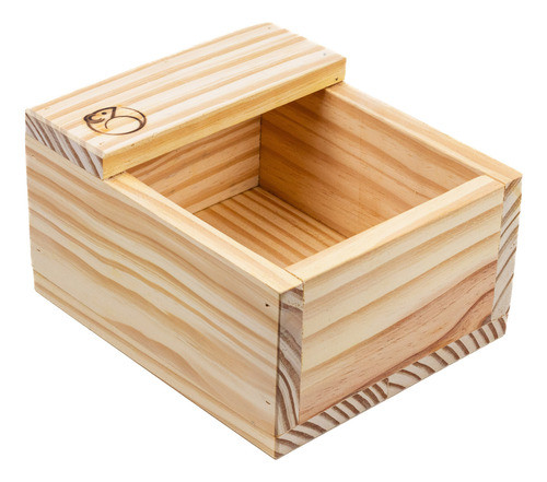 Caixa Para Pó De Coco (p) De Madeira Hamster Gerbil Roedores 0