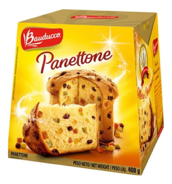 Kit 3 Panettone Bauducco Frutas 400gr 1