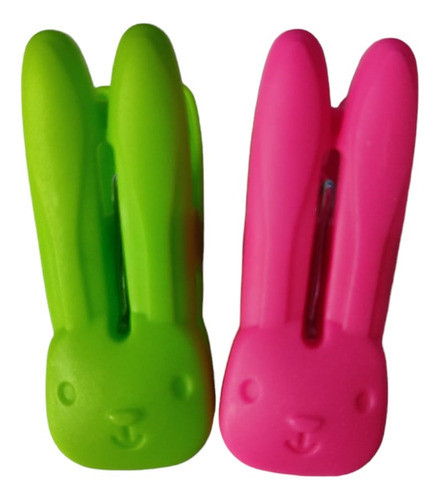 Kit 24 Prendedores De Roupa Coelho Para Varal Lavanderia 1