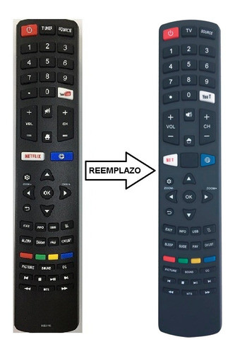Control Remoto Kb49t6600suh Para Ken Brown Smart Tv 0