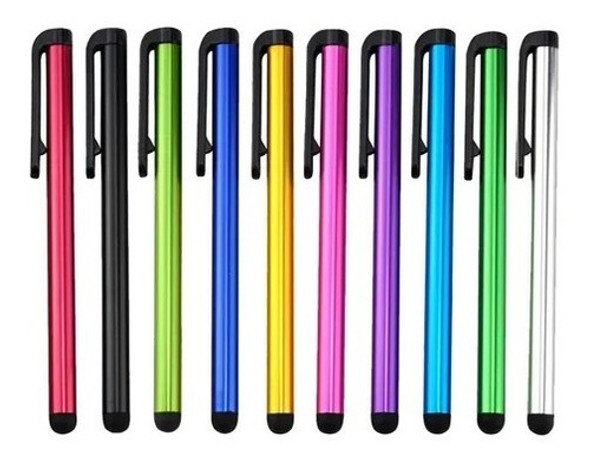 Lapiz Tactil  Aluminio Celulares Tablets Pack X 10 Unidades 0