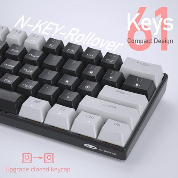 Teclado Mecánico Al 60% Videojuegos Gamerspacto.led Azul 1