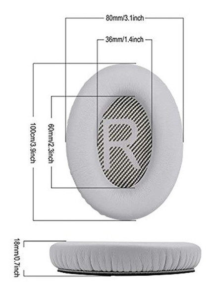 Almohadillas De Repuesto Para Los Oidos Qc35 Compatible Con 1