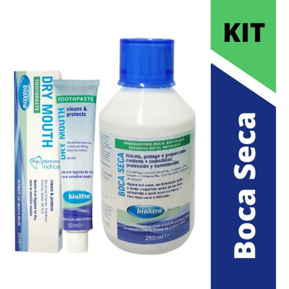 Bioxtra - Kit Enxaguatório 250ml + Creme Dental 50grs 0