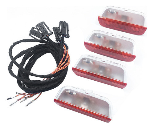 1 Conjunto De Luz De Advertência De Porta Com Cabo Para Mk5 0