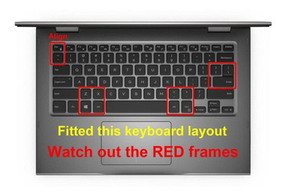 Funda Para Teclado 2018 Dell Inspiron 13 5000 I5368 I5378 1