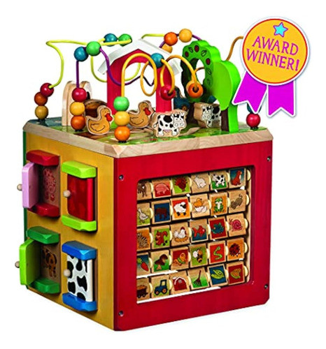 Battat - Cubo De Actividades De Madera - Centro De Actividad 1