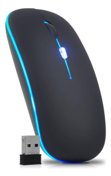 Brilhe Em Cada Movimento: Mouse Sem Fio Recarregável Led 0