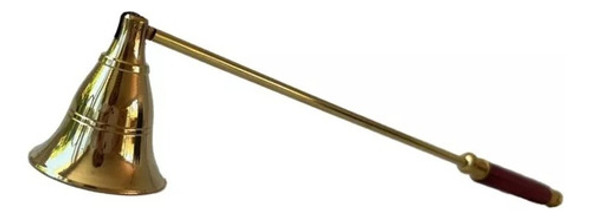 Apagavelas De Bronce Con Mango De Madera Flexible 0