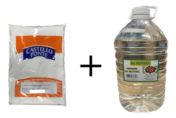 Combo Bicarbonato De Sodio 1kg + Vinagre De Limpieza 5 L 0