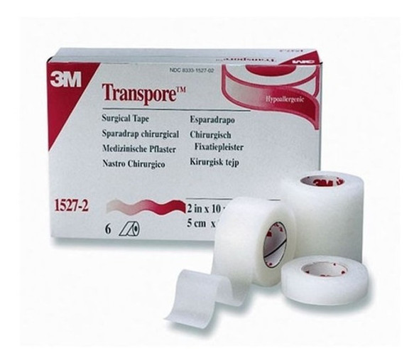 Cinta Tela Hipoalergica Transpore 3m S/rac. Ver Medidas 1